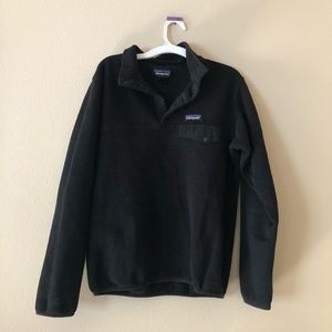 Patagonia Women’s Synchilla Snap-T Fleece Pullover in Black, Size Small
